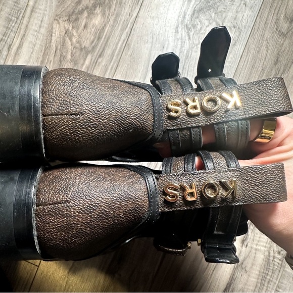 Michael Kors Bensen Leather Combat Boot - Picture 10 of 11